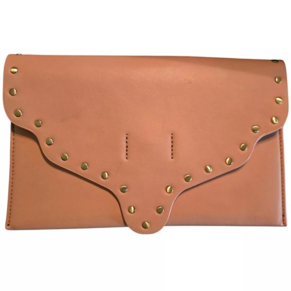 NWT SHIRALEAH Austin Clutch Blush